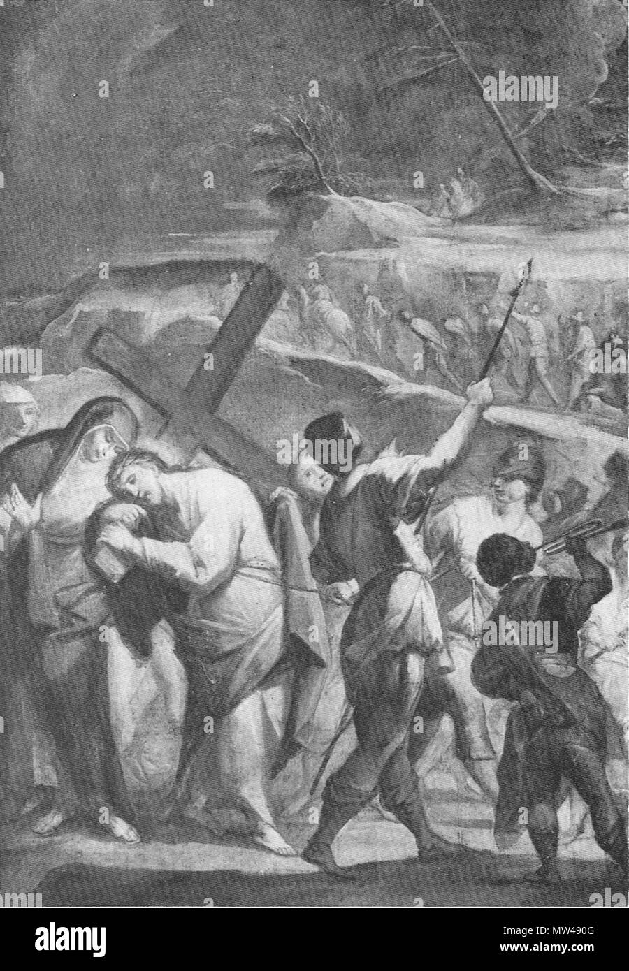 242 Gesù incontra la madre (via crucis di san giuseppe) Stock Photo