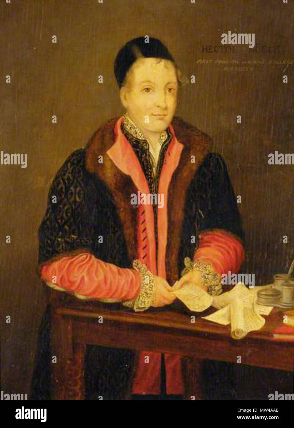 . Hector Boece (1465-1536) . Contemporary portrait. Artist unknown 269 HectorBoece Stock Photo