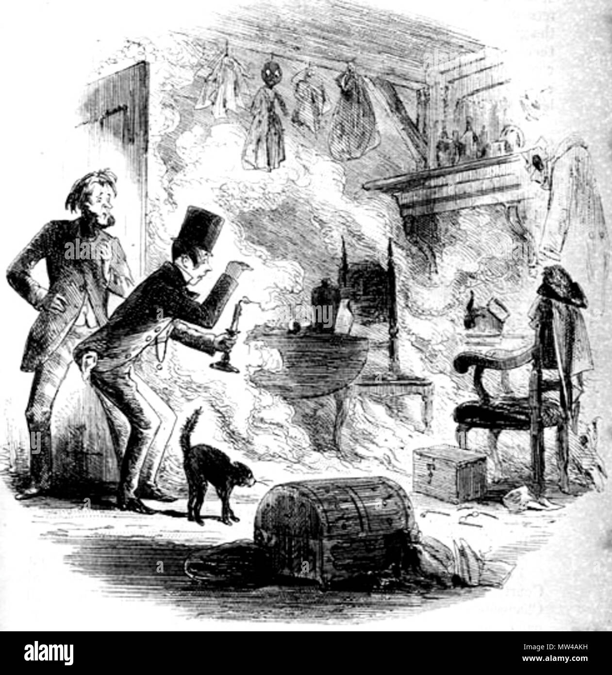 . English: The Appointed Time Phiz (Hablot K. Browne) 1853 Etching 4 1/2 x 4 3/8 inches on a page of 8 7/16 x 5 inches Facing p. 320 (ch. 32, 'The Appointed Time') of Dickens's Bleak House . 6 February 2012, 15:16:49. Hablot Knight Browne (Phiz) 592 The Appointed Time Stock Photo