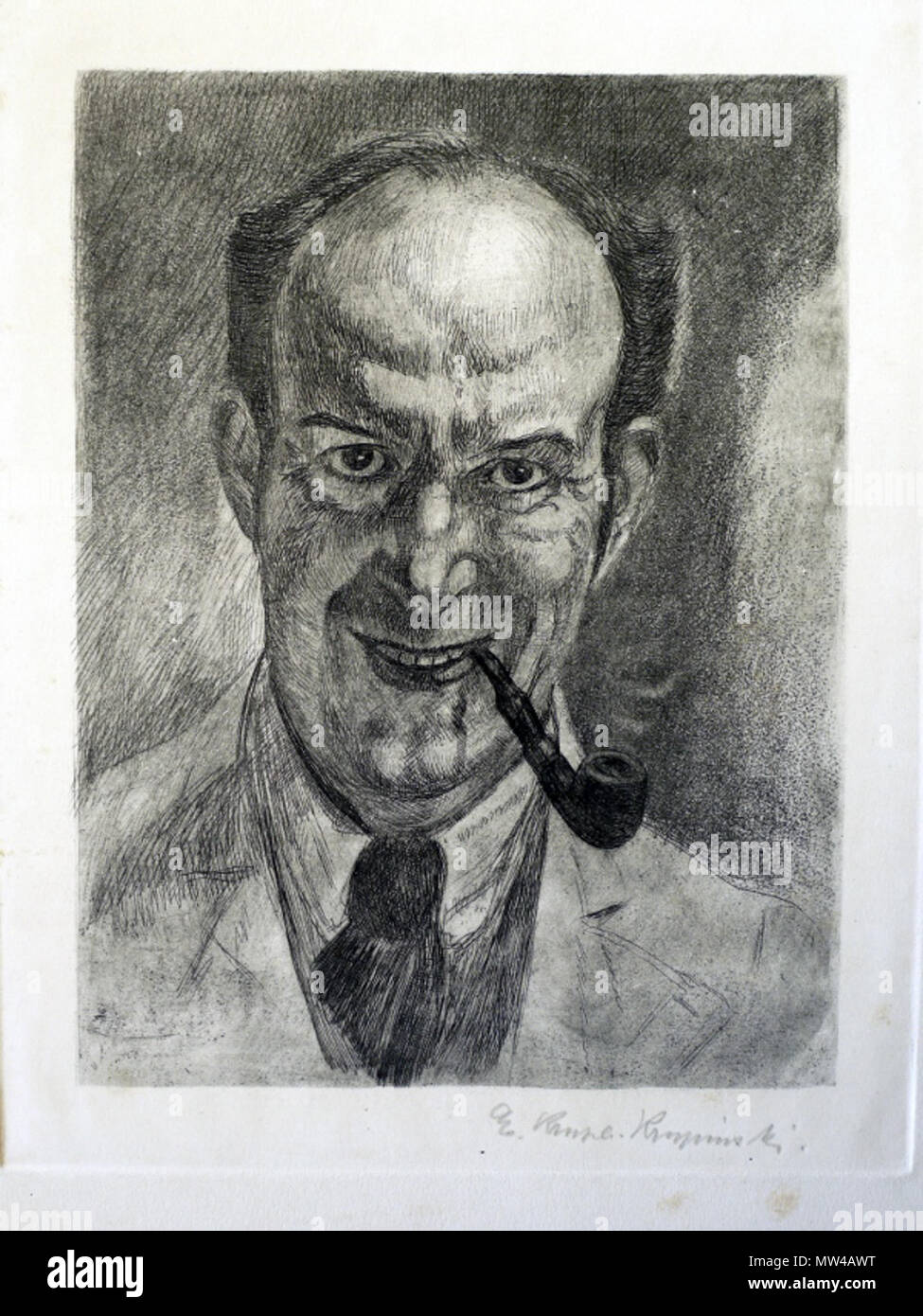 . Deutsch: Emil Krupa-Krupinski, Radierung . circa 1920. Emil Krupa-Krupinski 185 Emil Krupa-Krupinski Radierung Stock Photo