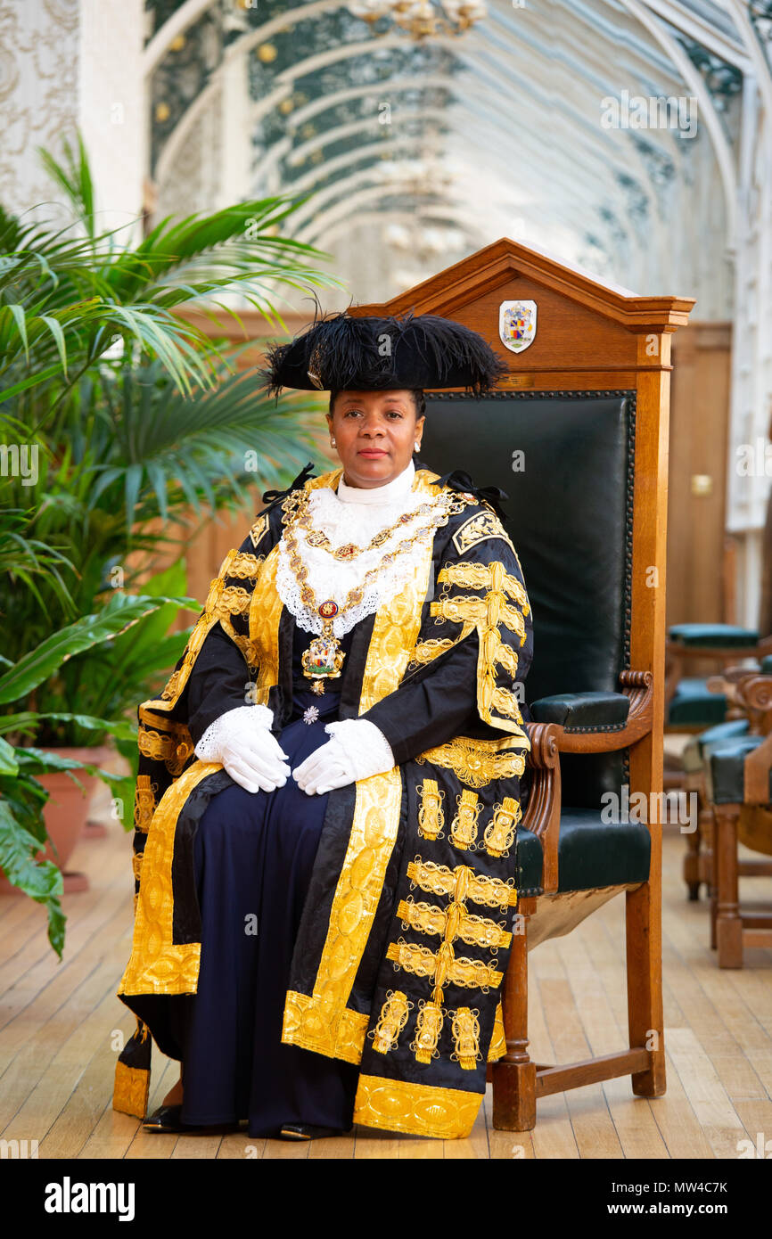 Lord Mayor of Birmingham 2018-2019 Yvonne Mosquito Stock Photo
