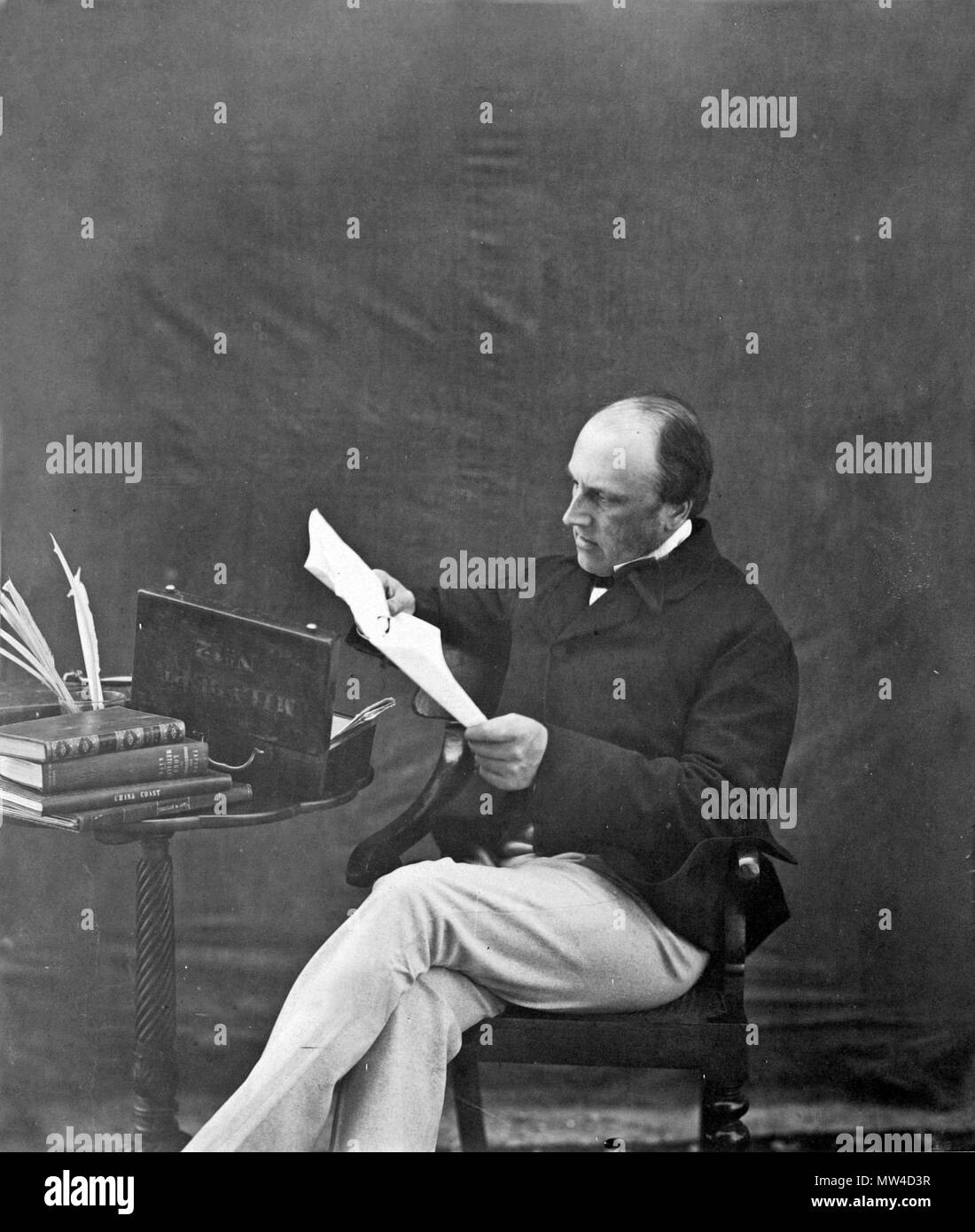 . English: [Lord Canning, Viceroy and Governor General of India, from March 1856 to March 1862] Unknown Artist Date:  1860 Medium:  Albumen silver print from glass negative Dimensions:  Image: 24.1 x 20.9 cm (9 1/2 x 8 1/4 in.) Mount: 33 x 26.4 cm (13 x 10 3/8 in.) Mount (2nd): 30.5 x 24.7 cm (12 x 9 3/4 in.) Classification:  Photographs Credit Line:  Gilman Collection, Purchase, Cynthia Hazen Polsky Gift, 2005 Accession Number:  2005.100.491.1 (1) This artwork is not on display . 1860. Unknown 376 Lord Canning, Viceroy and Governor General of India, from March 1856 to March 1862 Stock Photo