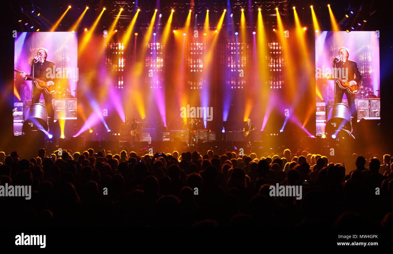 Manchester,Uk, Sir Paul McCartney performs with his bnd to a sell out