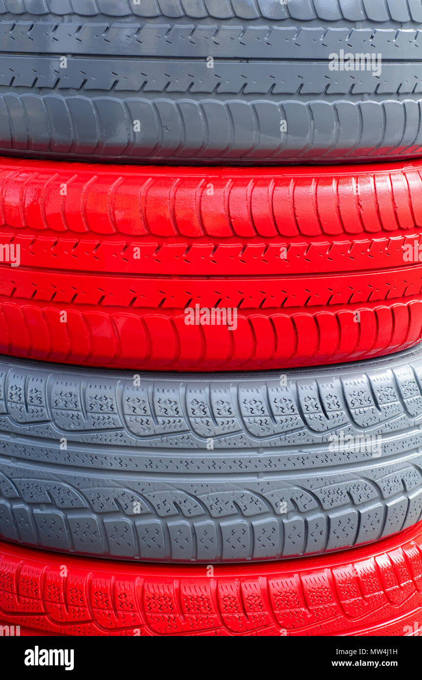 Painted tires hires stock photography and images Alamy