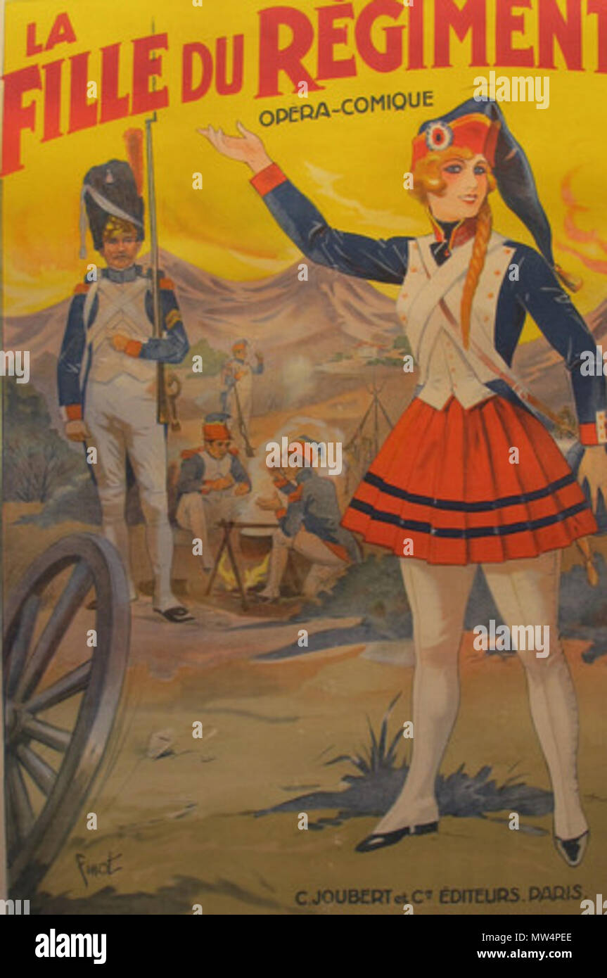 . English La fille du regiment 1910 poster . 1910. Emile Finot 354 La