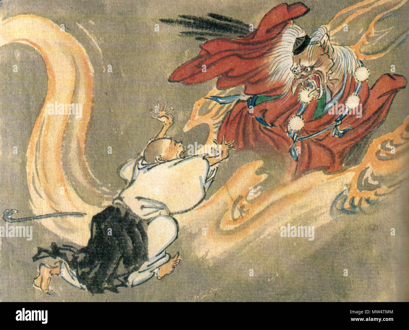 Japanese monk print hi-res stock photography and images - Alamy