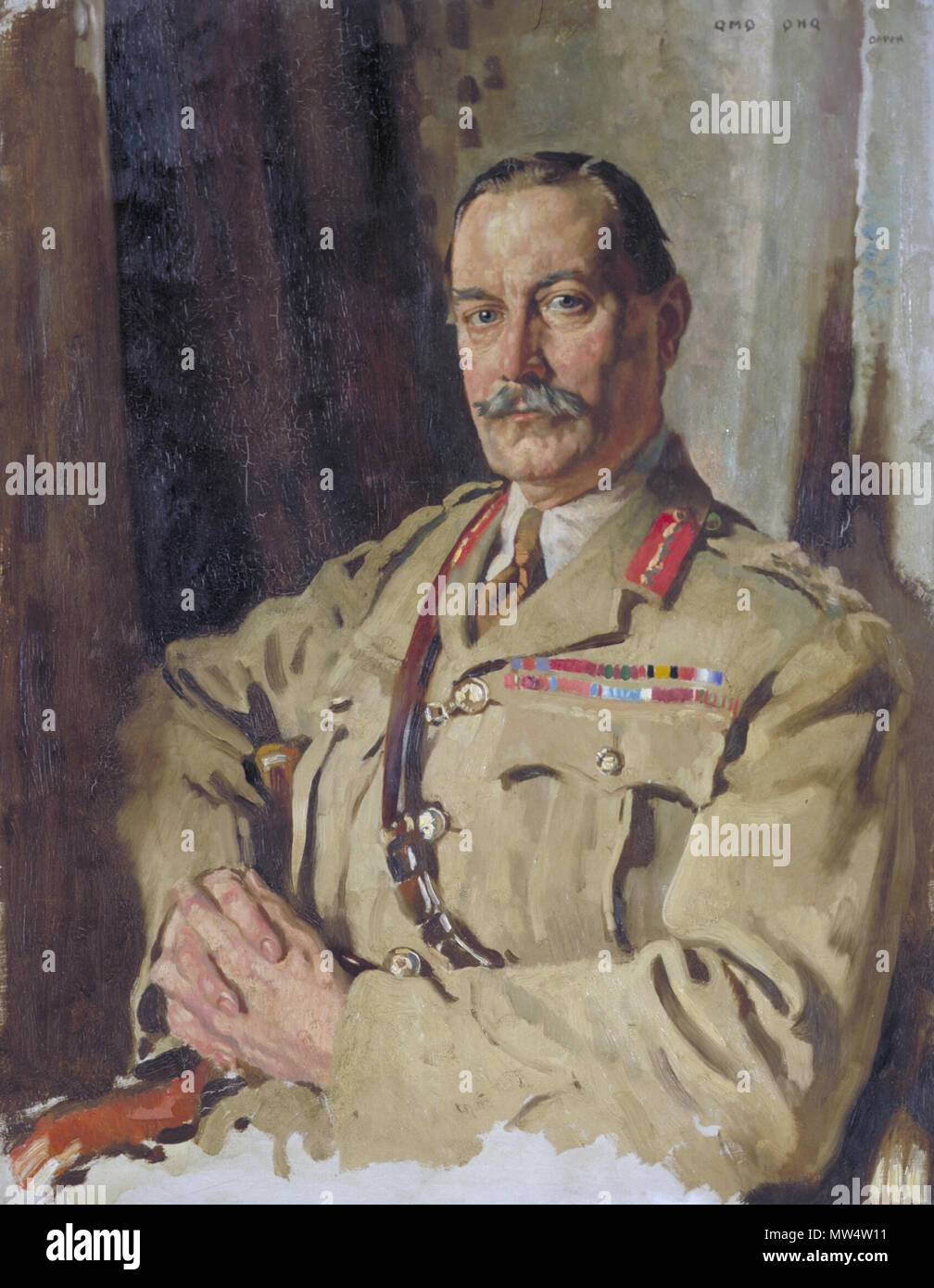 Lieut-Gen Sir Travers Clarke, by William Orpen 132 Traversclarke Stock Photo