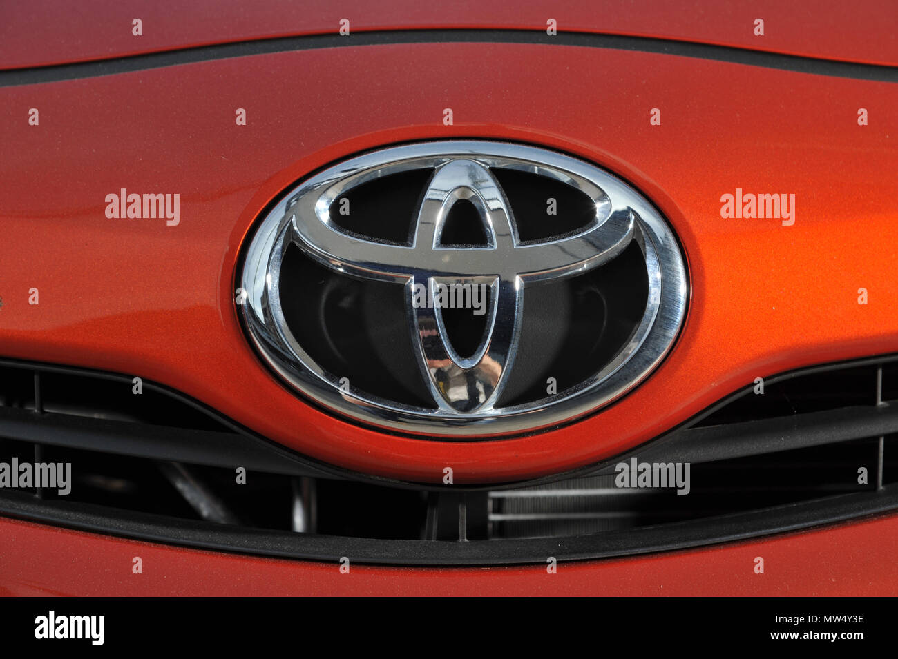 2012 Toyota Aygo compact city car Stock Photo