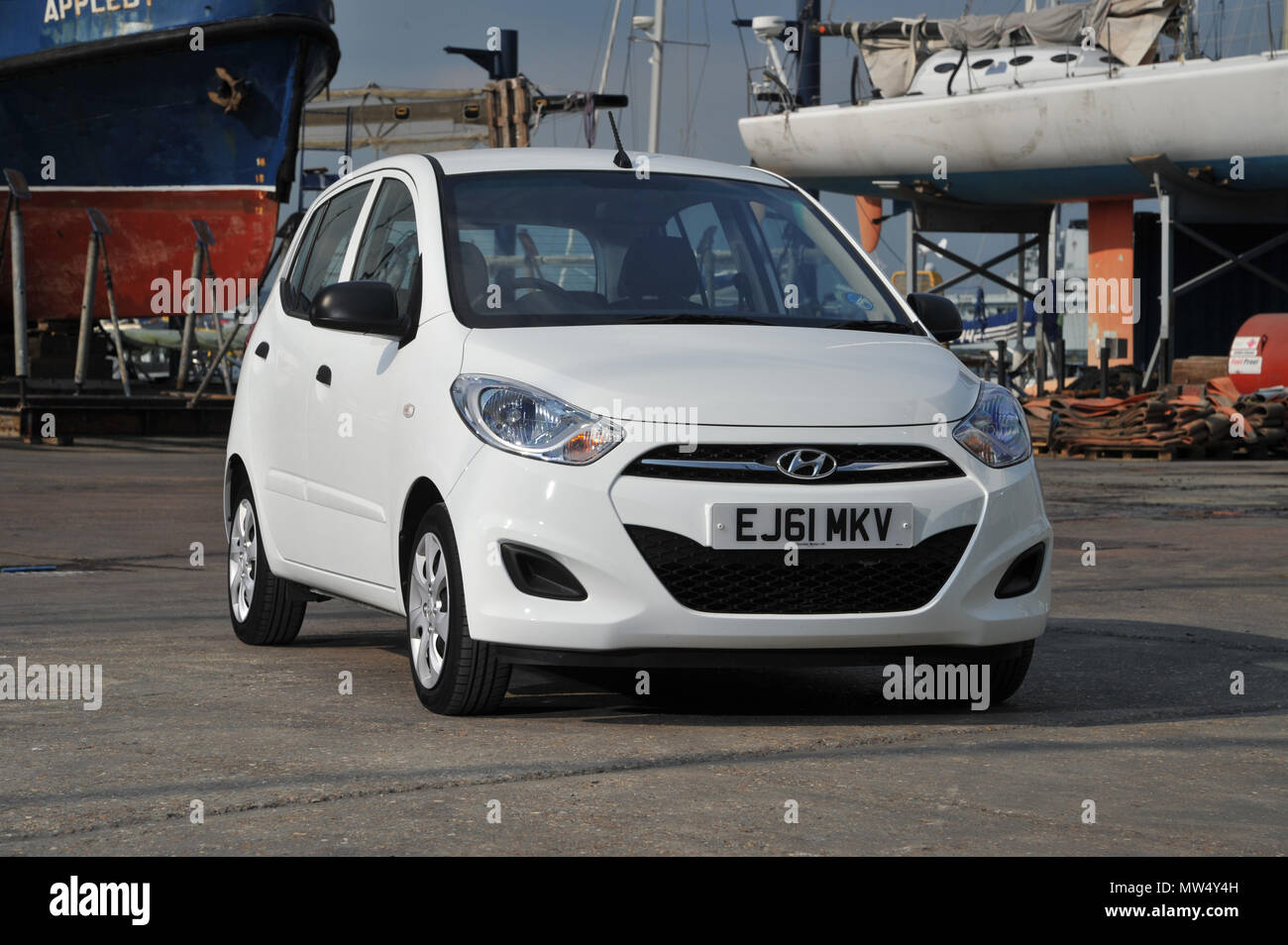 2012 Hyundai i10 compact city car Stock Photo