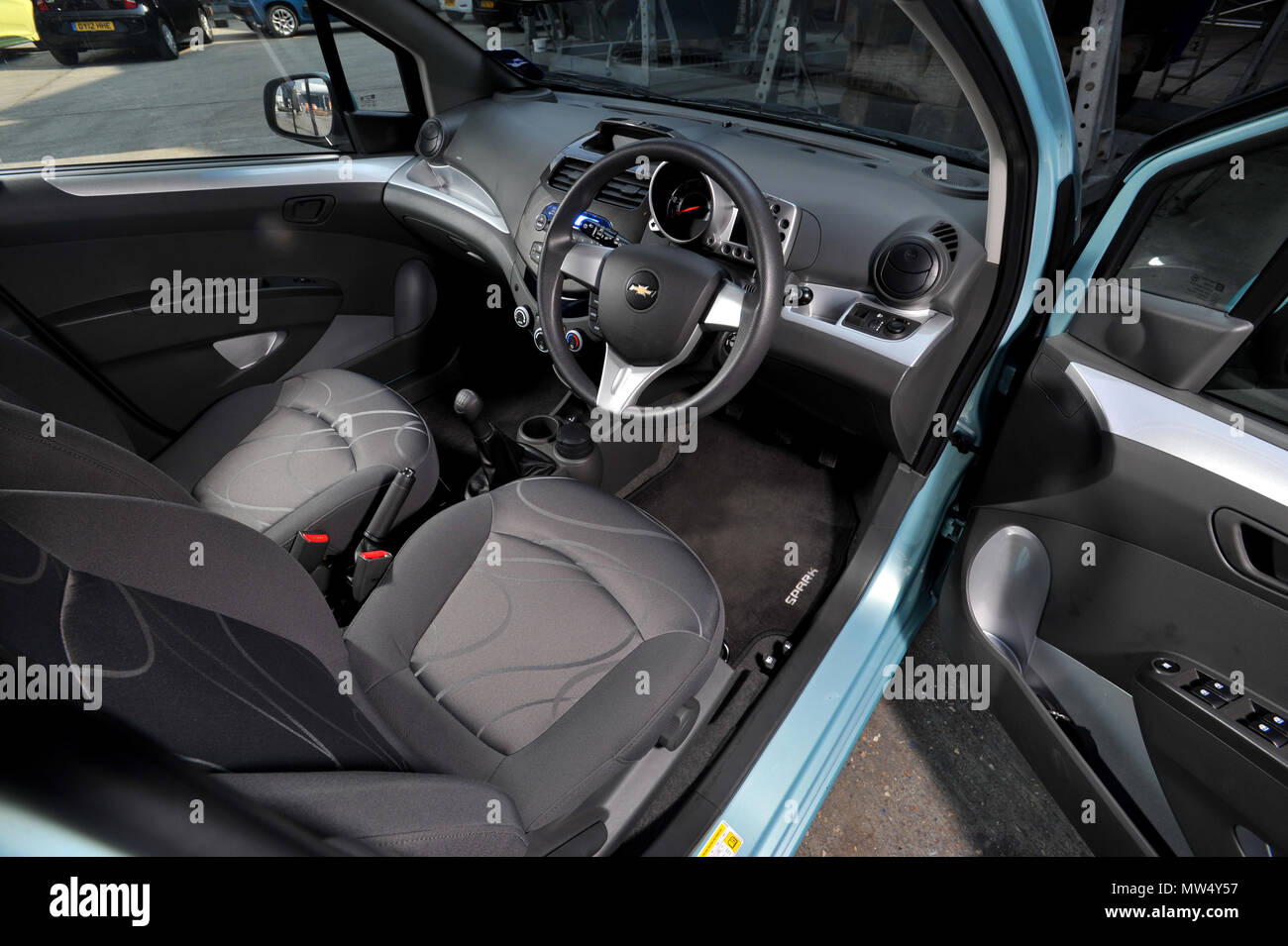 2012 Chevrolet Spark compact city car Stock Photo