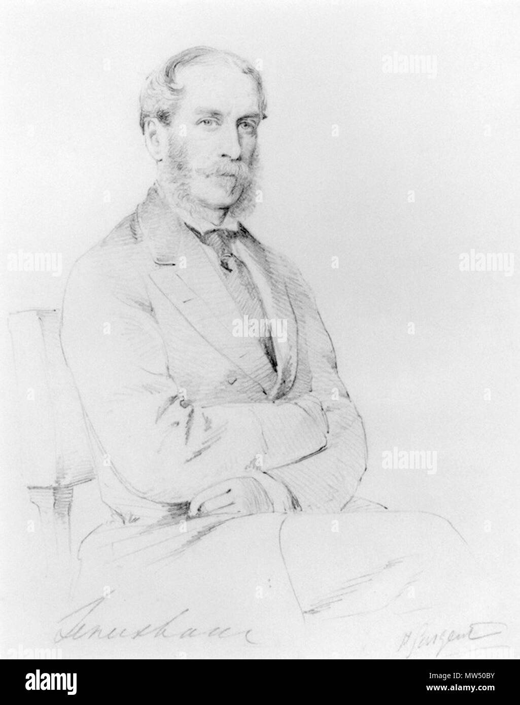 . Portrait of William Legge, 6th Earl of Dartmouth . circa 1890