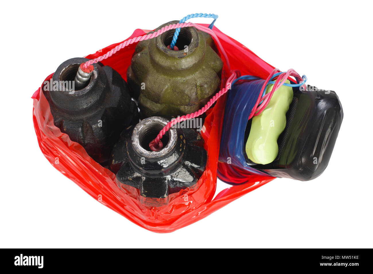 Improvised Explosive Device isolated on white Stock Photo Alamy