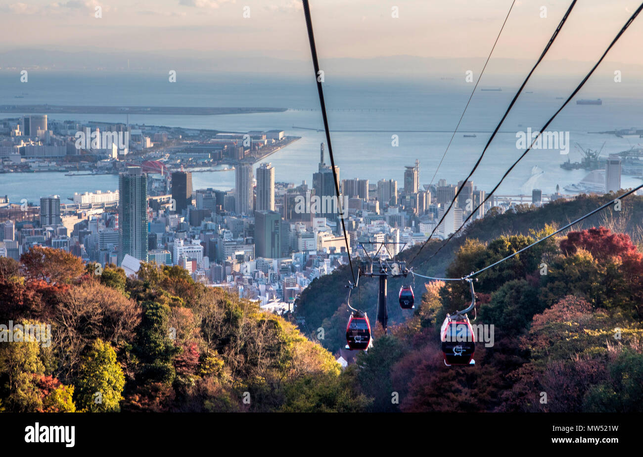 Japan , Kobe City from Nunobiki Herb Garden Stock Photo Alamy