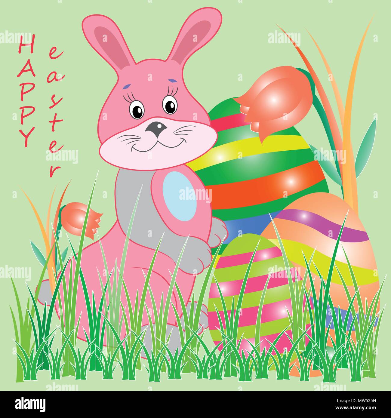 Rabbit illustration cool Stock Vector Images - Alamy