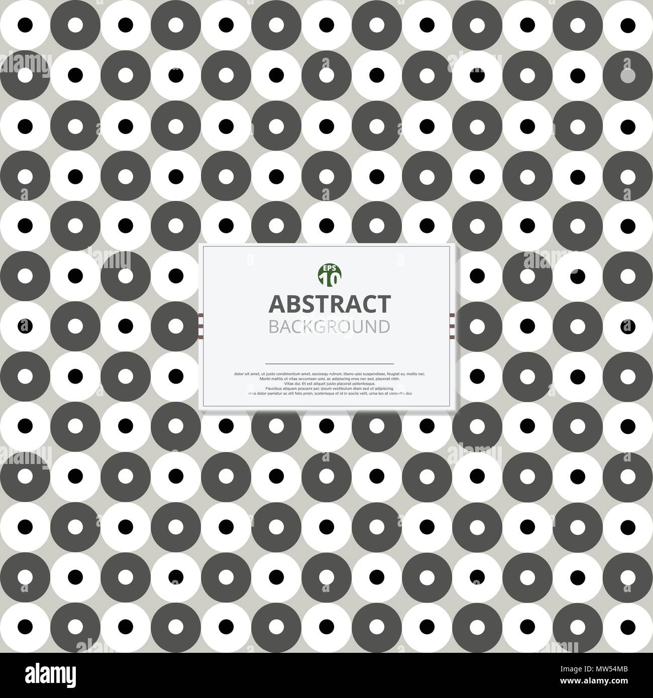 Circle of grey and white pattern background vector, illustration eps10