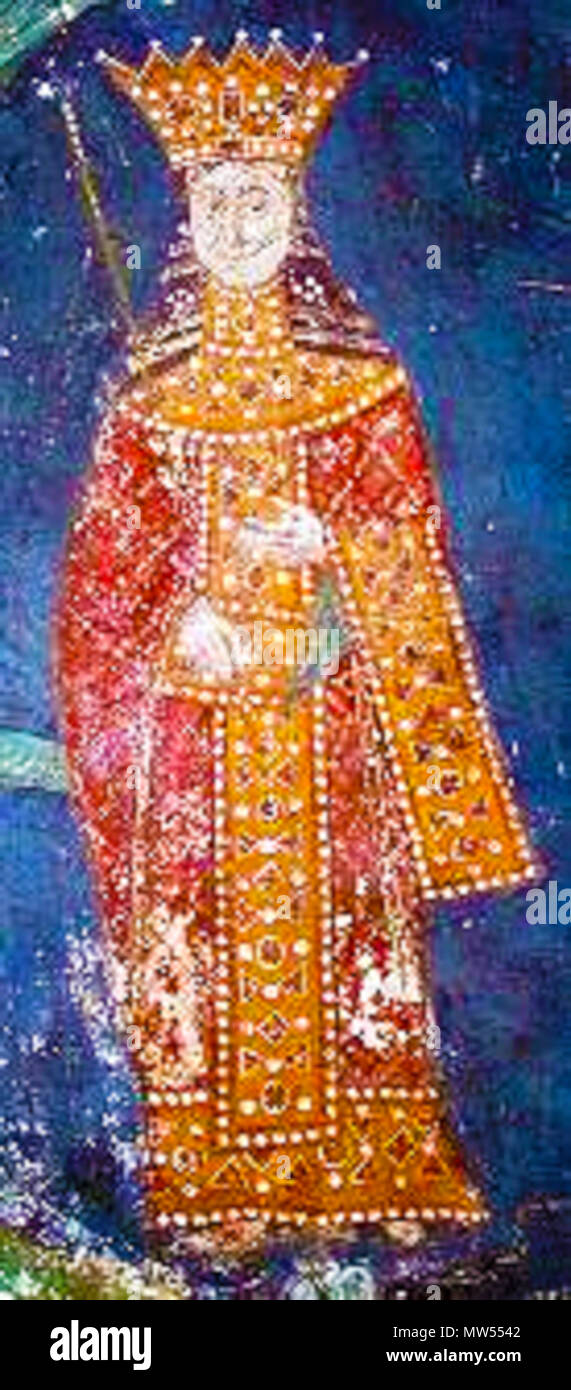 . English: Fresco of Ana Neda of Serbia . 15 February 2015, 13:45:50. Unknown 47 Anna Neda of Serbia Stock Photo