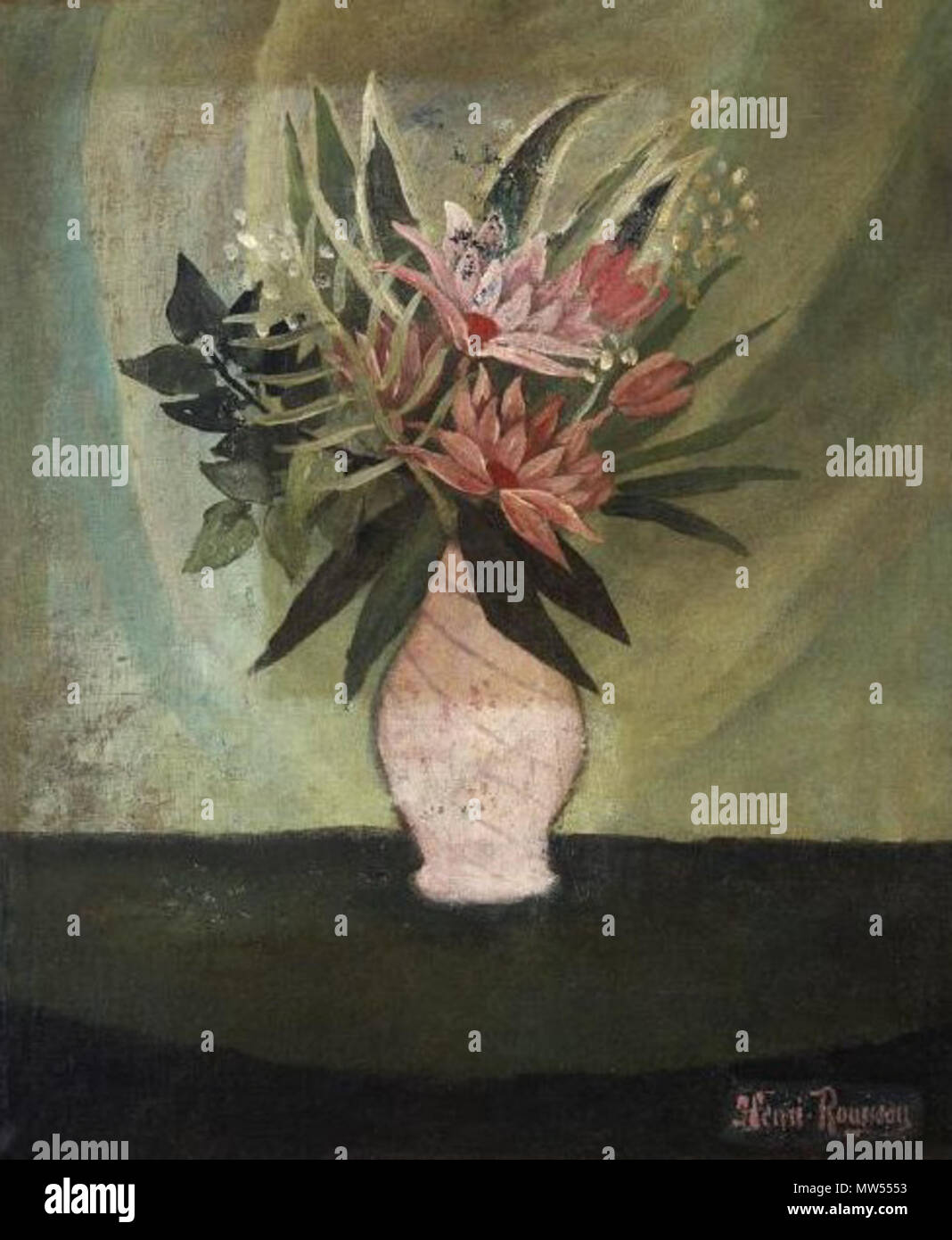 . Still Life: Vase of Flowers . circa 1909 272 Henri Rousseau - Still ...