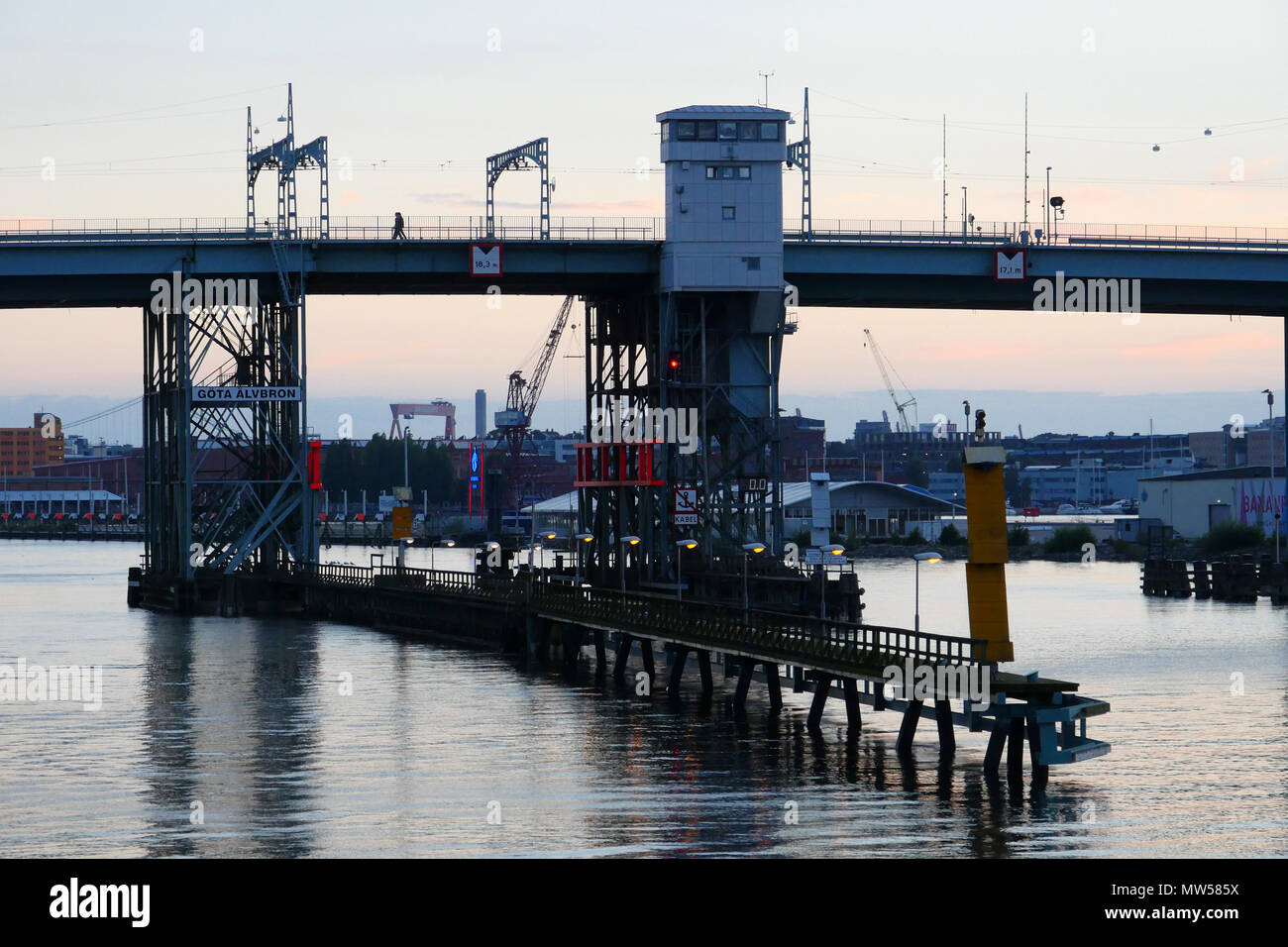 Göta Älvbron in Gothenburg Aka ”Hisings Bridge” Stock Photo