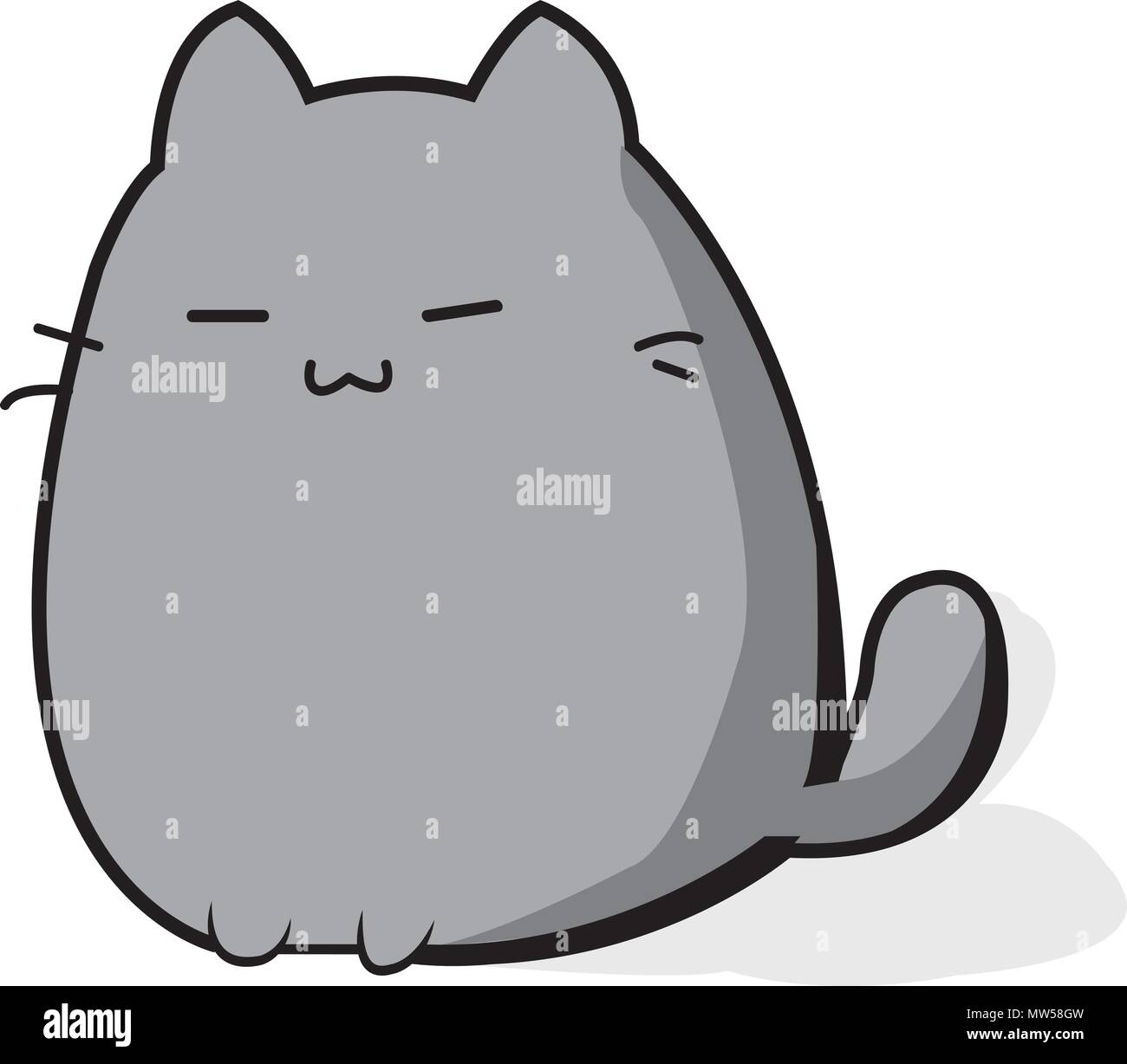 Irritated cat Stock Vector Images - Alamy