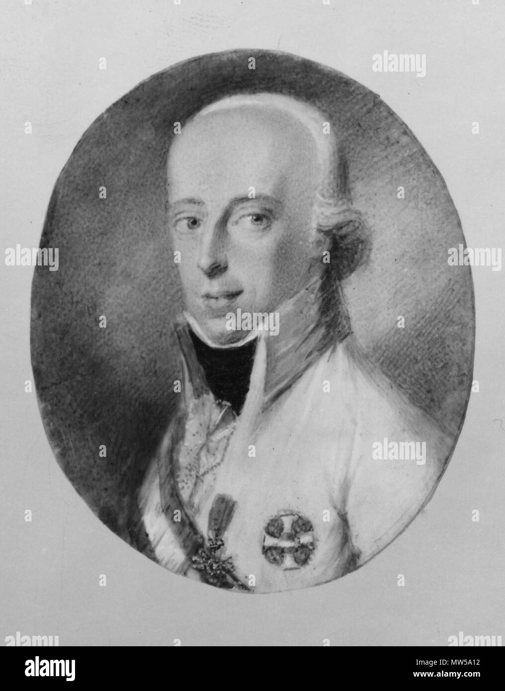 Grh2824d-sv 335 Karl Ludvig Johan, 1771-1847, ärkehertig av Österrike - Nationalmuseum - 28711 Stock Photo