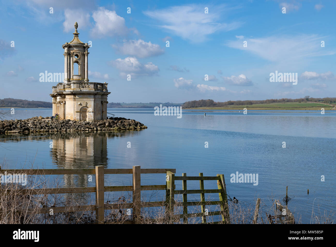 Normanton Church on Rutland Water in Rutland, UK Stock Photo - Alamy