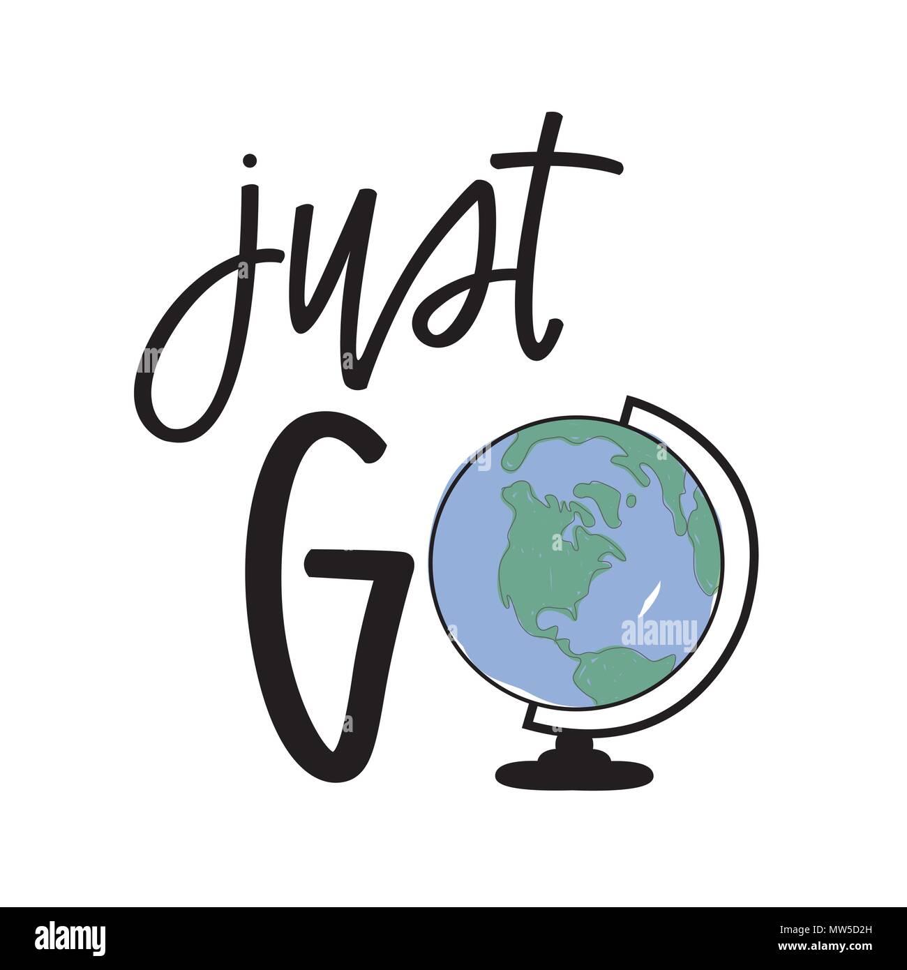 Just go Stock Vector Images Alamy