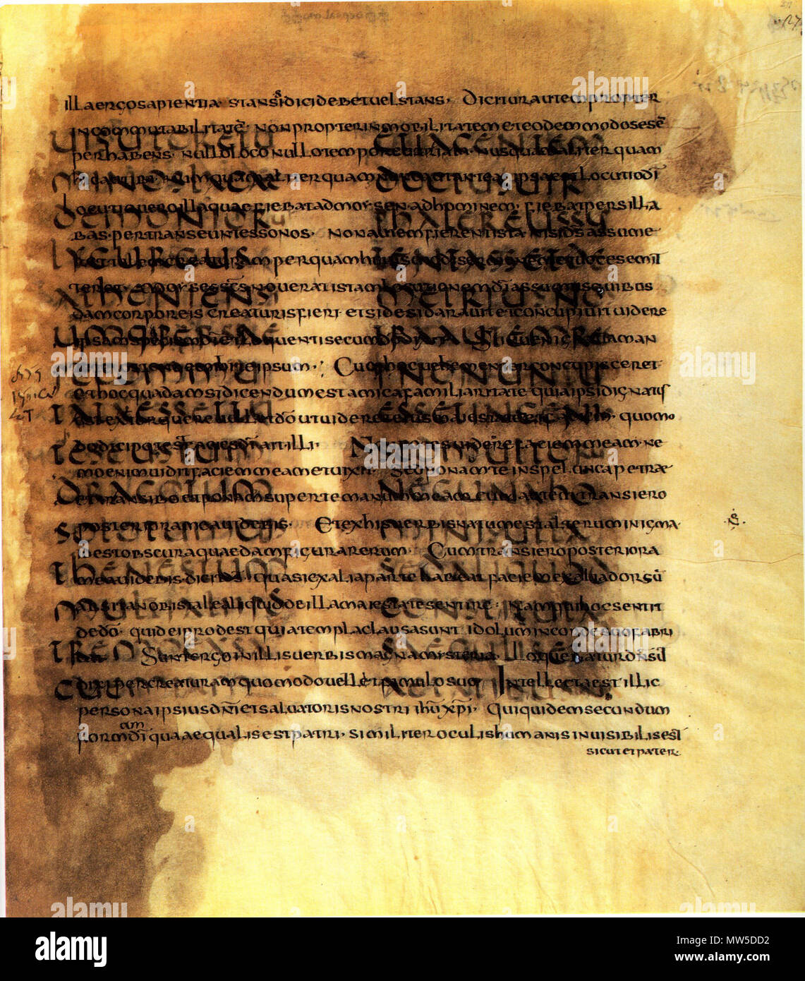 English: Cicero, De re publica, fragment (palimpsest). Biblioteca  Apostolica Vaticana, Ms. Vat. Lat. 5757, fol. 277r. Deutsch: Cicero, De re  publica, Fragment (w:de:Palimpsest). Biblioteca Apostolica Vaticana, Codex  Vat. Lat. 5757, fol.