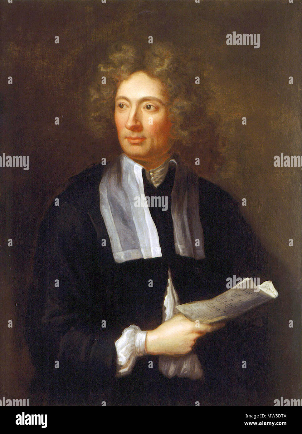 . English: Composer Arcangelo Corelli (1653-1713), a 1697 portrait by Hugh Howard (1697). 1 January 1697, 05:12:08. Hugh Howard (1675-1737) 54 Arcangelo Corelli, portrait by Hugh Howard (1697) - 2 Stock Photo