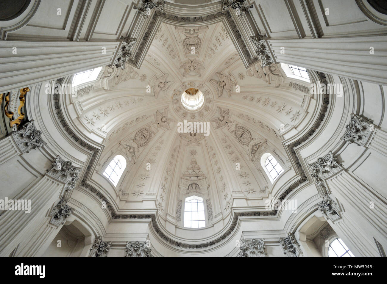 italy, rome, church of sant'ivo alla sapienza interior Stock Photo