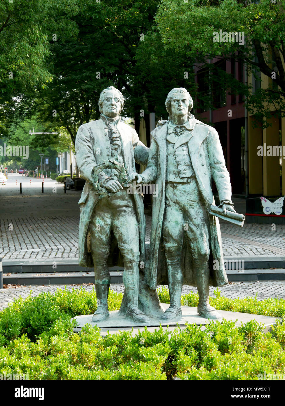 Goethe statue in Anting New Town Stock Photo