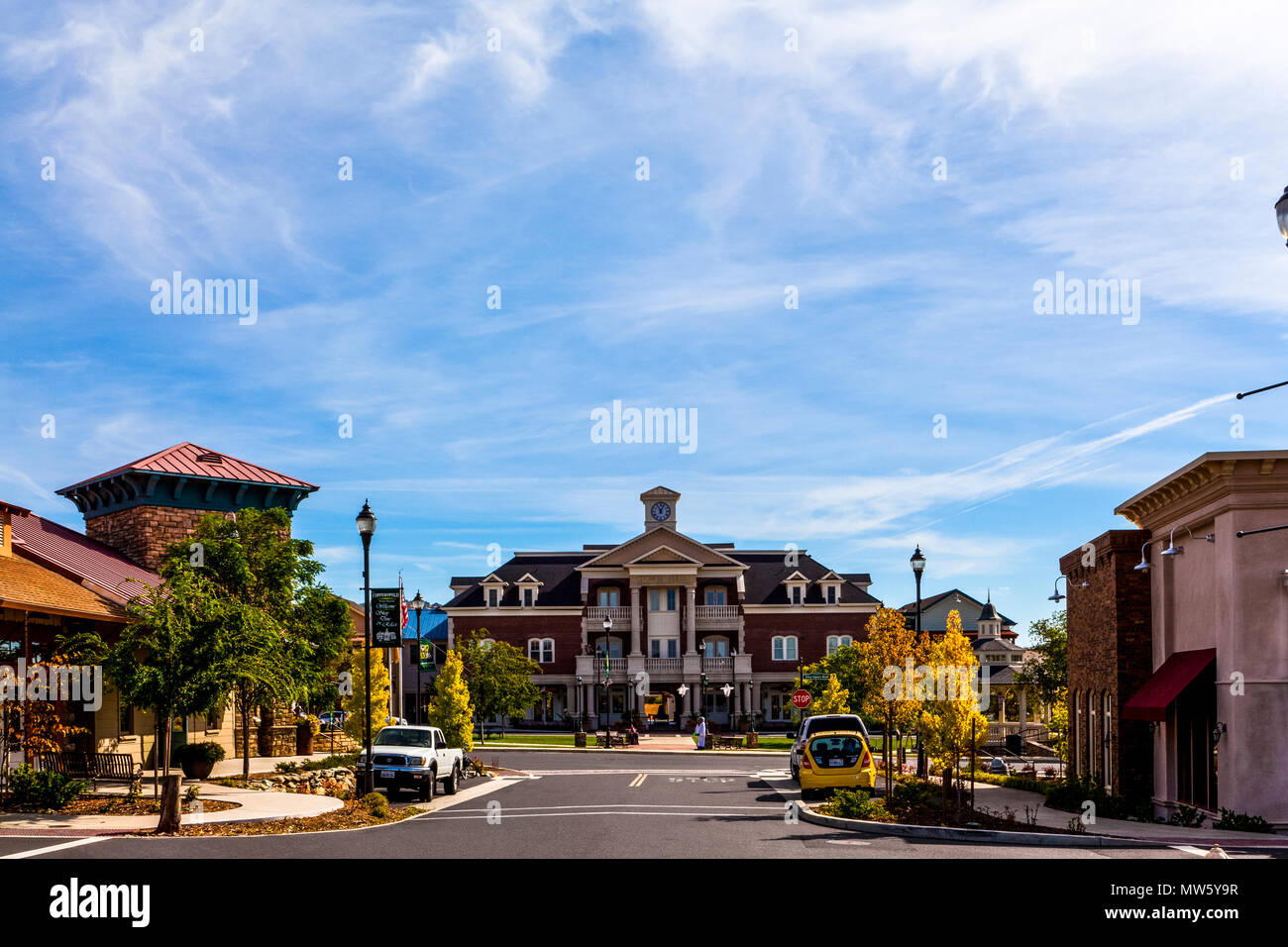 The Copperopolis Town Square shopping center in Copperopolis California