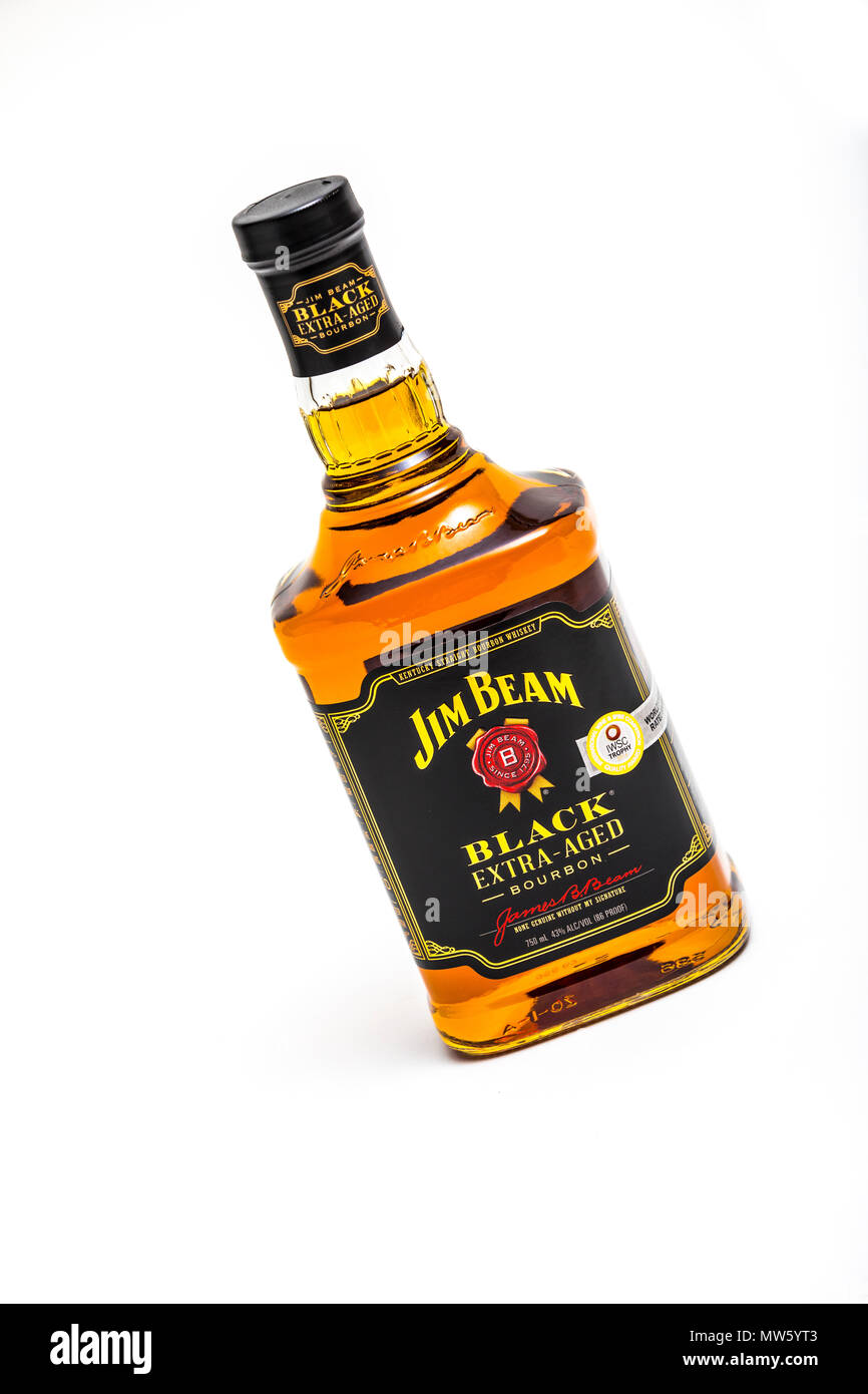 Jim Beam Black Bourbon Whisky Stock Photo - Alamy