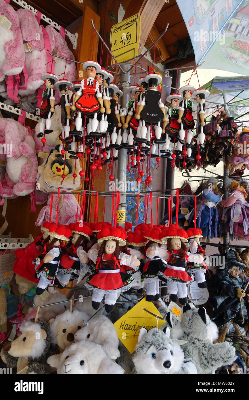 Black forest souvenirs at a souvenir shop, Triberg, Black Forest,  Baden-Wuerttemberg, Germany, Europe Stock Photo - Alamy