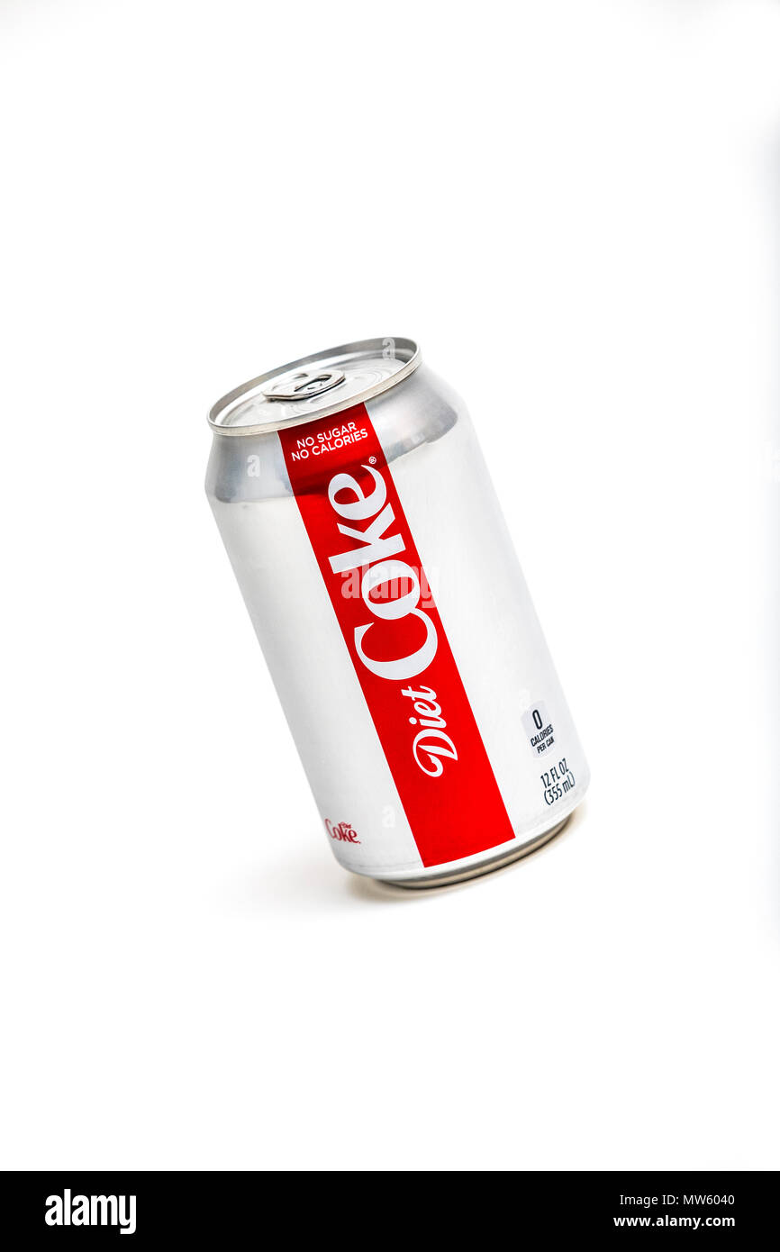 A can of Diet coke Stock Photo