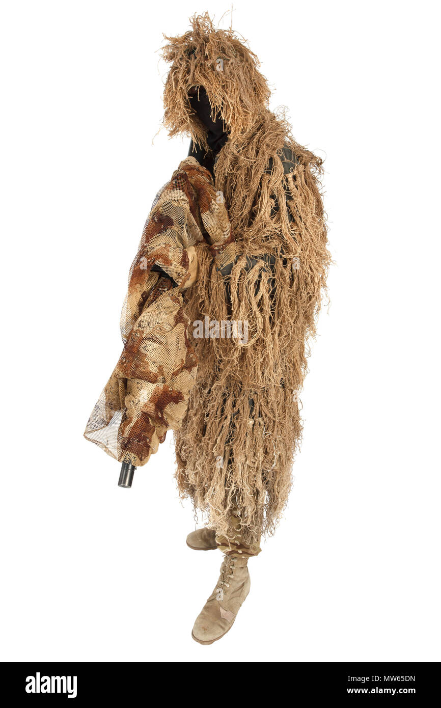 sniper in ghillie suit Stock Photo - Alamy