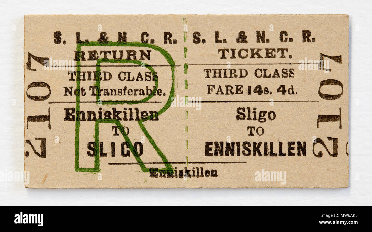 vintage train ticket
