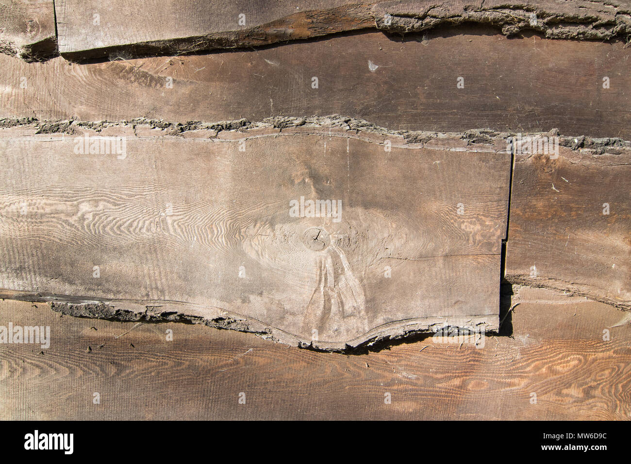Old dirty plank - abstract wooden texure Stock Photo