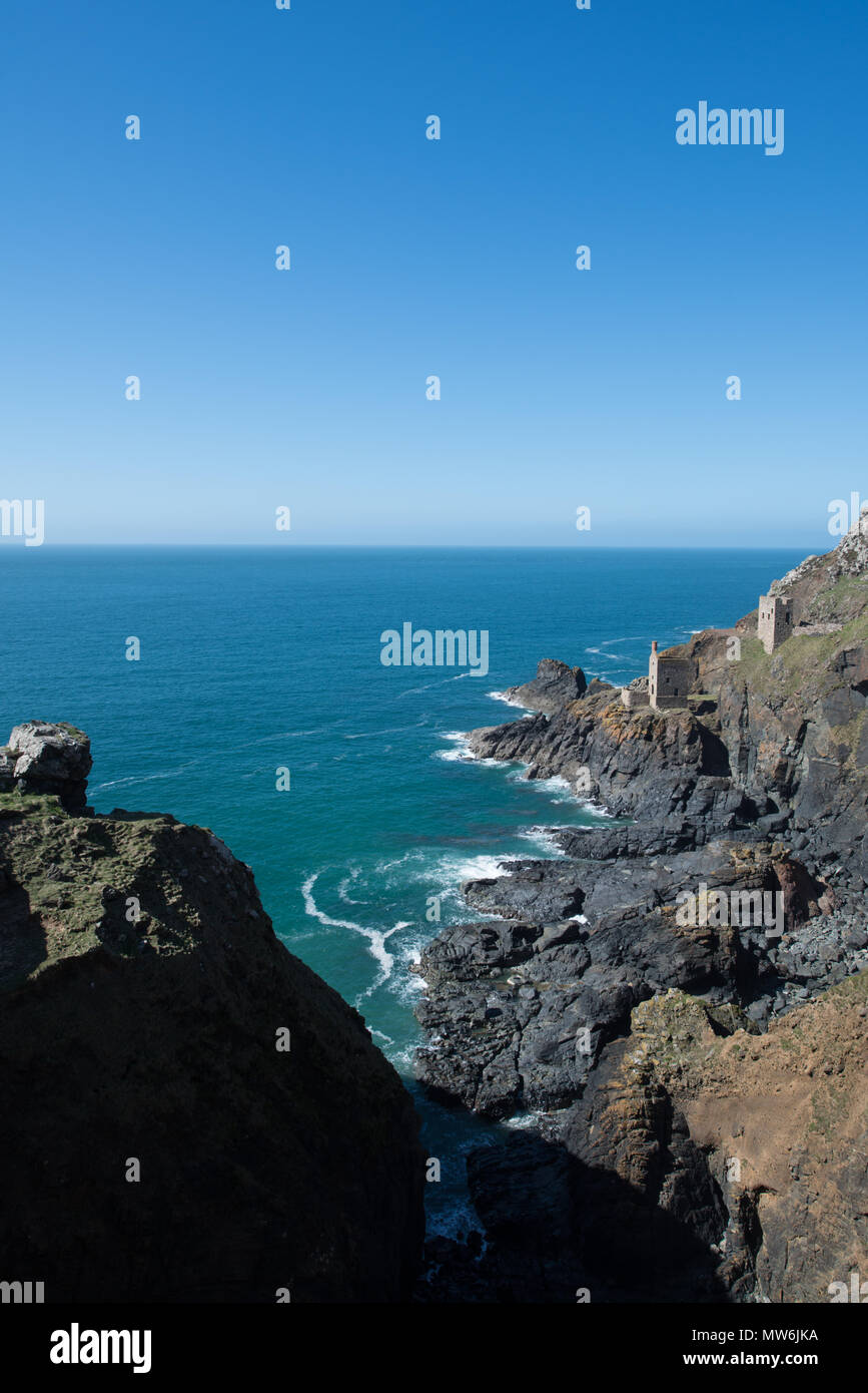 Levant Mine and Botallack Mines Cornwall Stock Photo Alamy