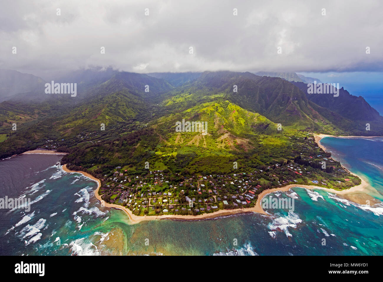 Napali Coast Kauai Hawaii Stock Photo Alamy