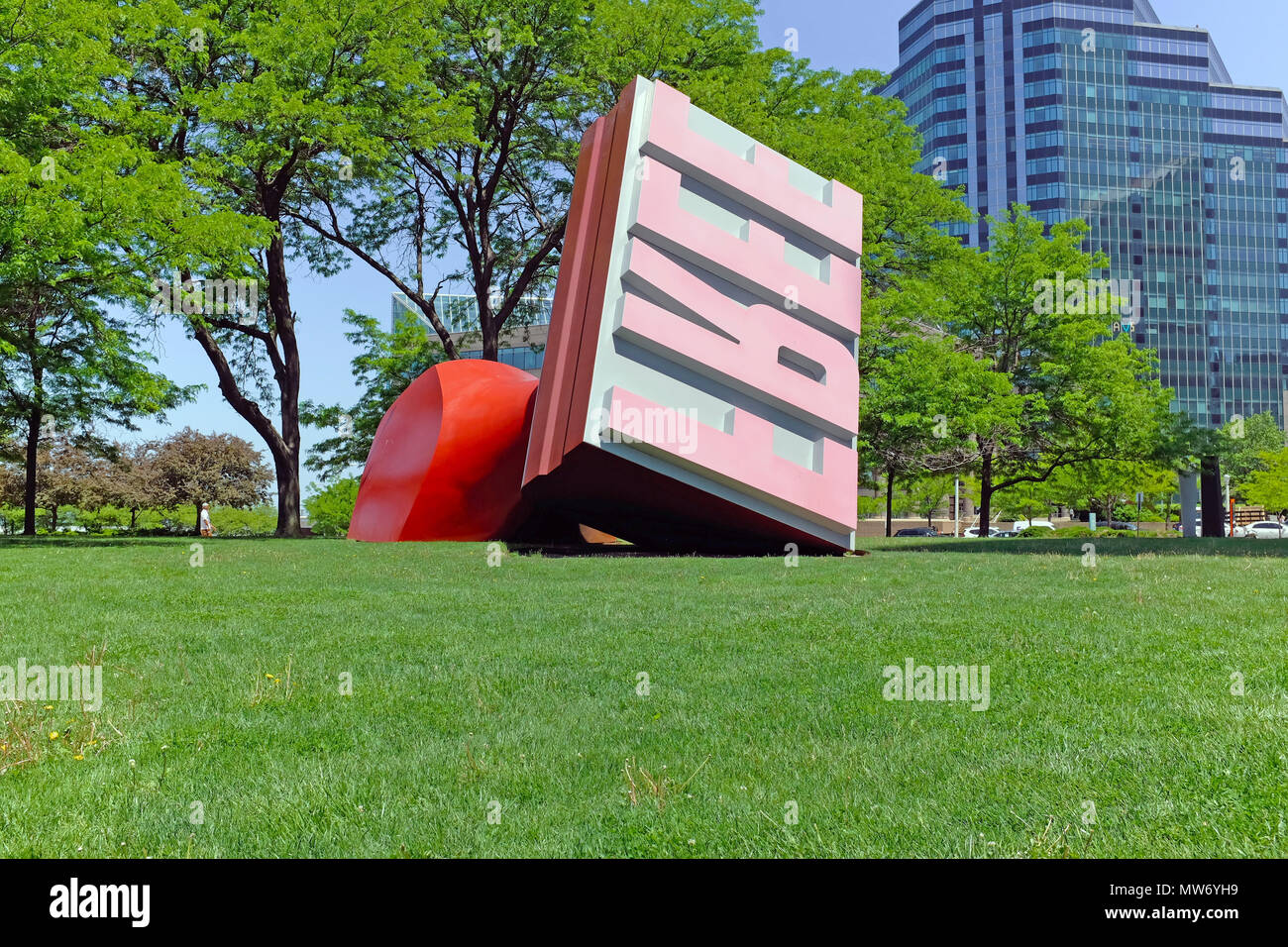 Cleveland ohio public pop art sculpture hires stock photography and