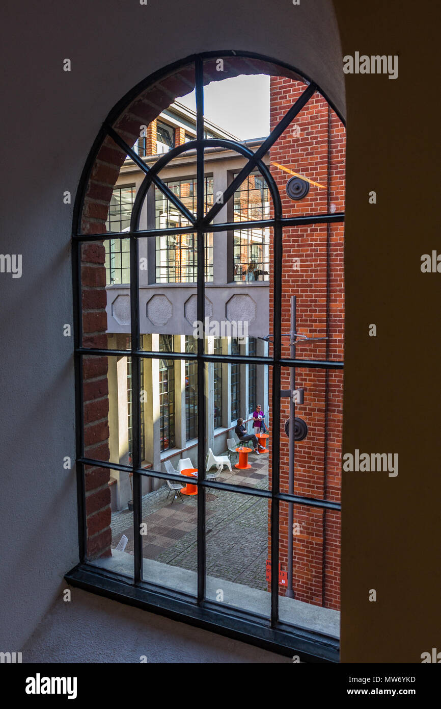 Arched window: architecture of art inkubator and art factory łódz ...