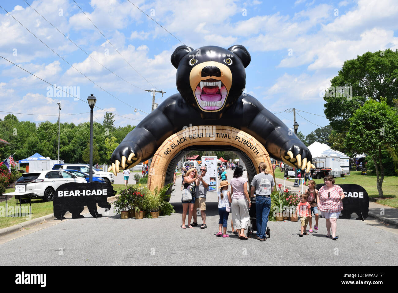 The Black Bear Festival in Plymouth North Carolina Stock Photo Alamy