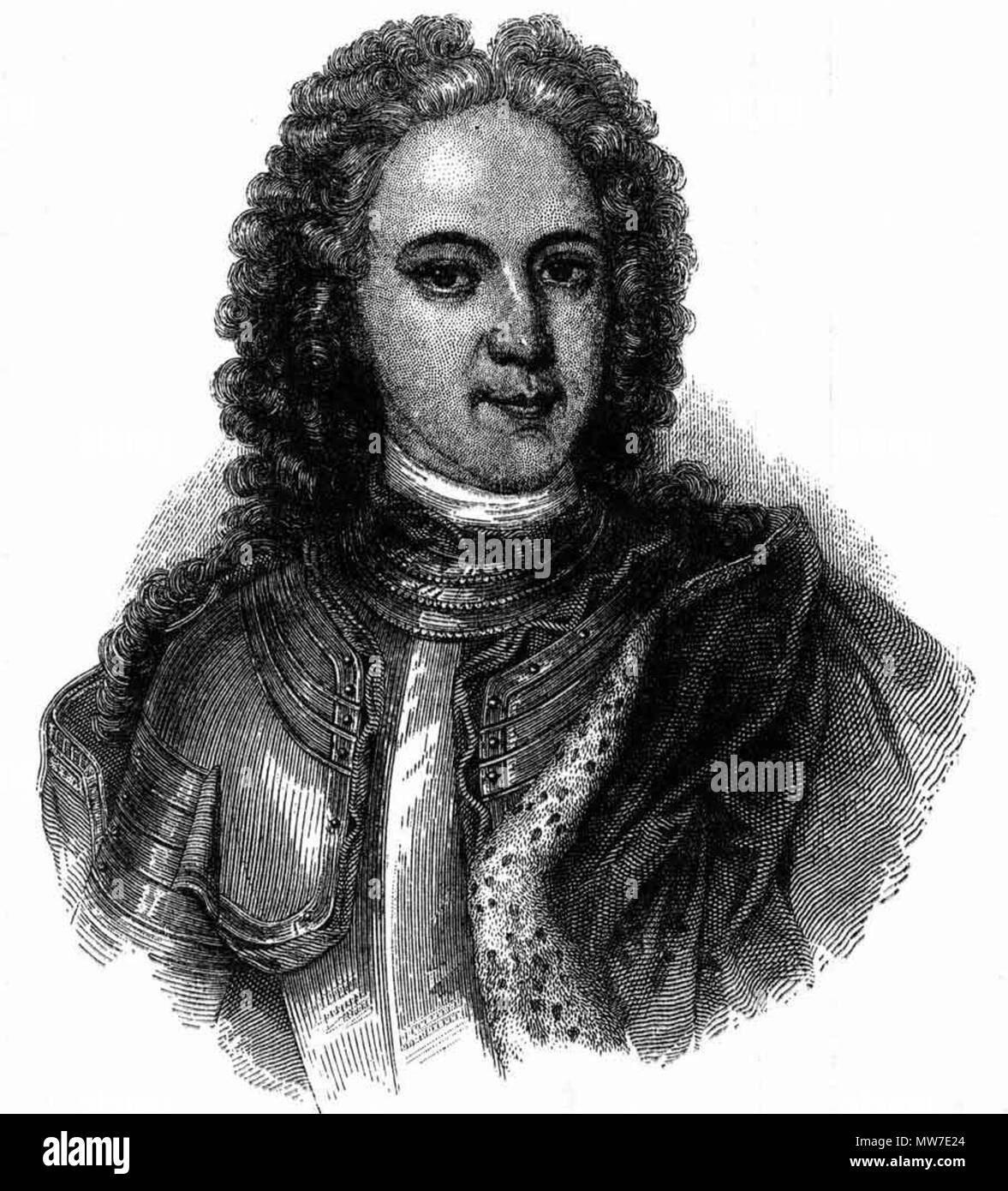. Царевич Алексей Петрович. Гравюра на стали Гритбаха . 18th century ...