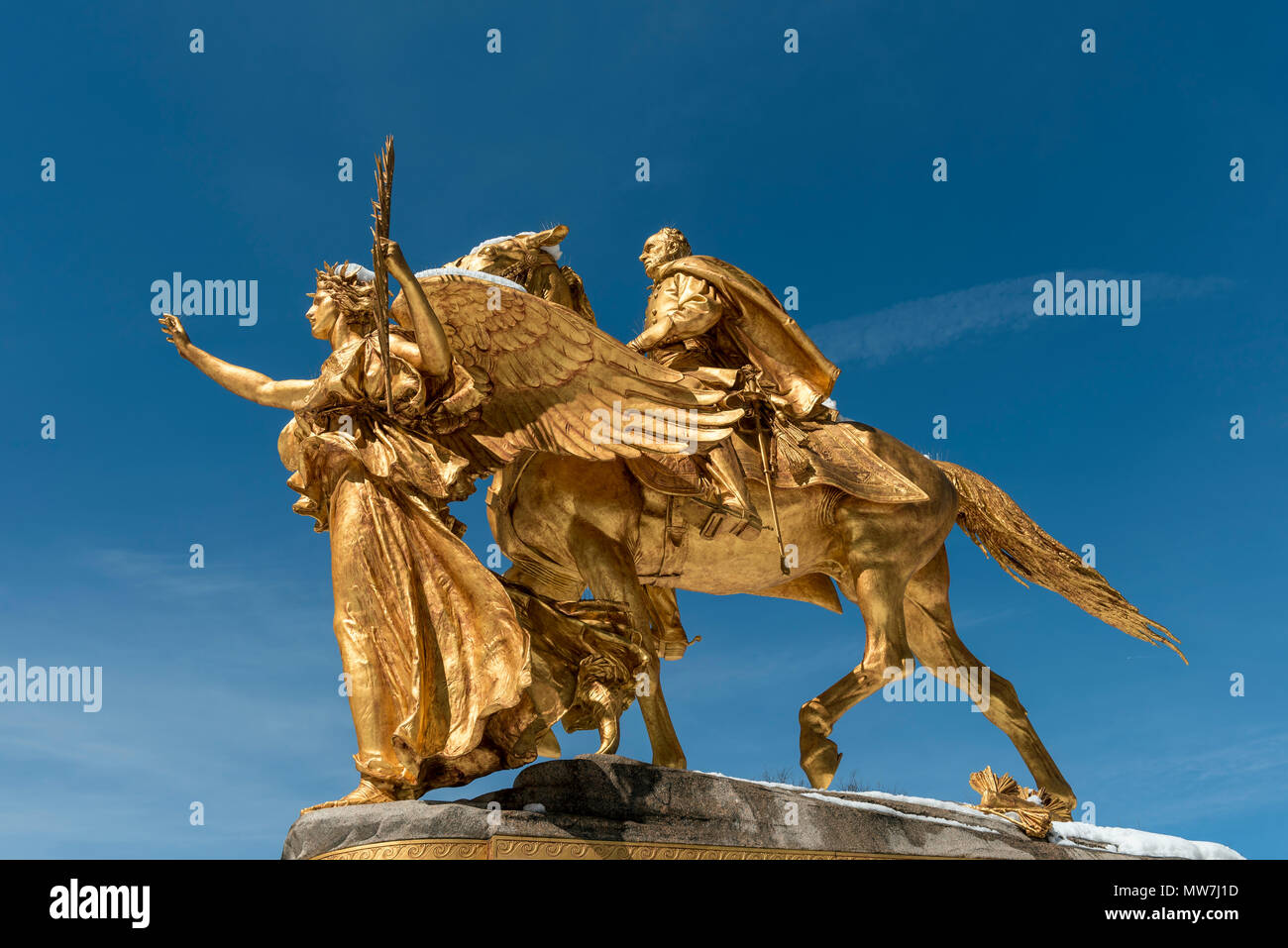 William Tecumseh Sherman Monument at Grand Army Plaza in Manhattan, New York, USA Stock Photo