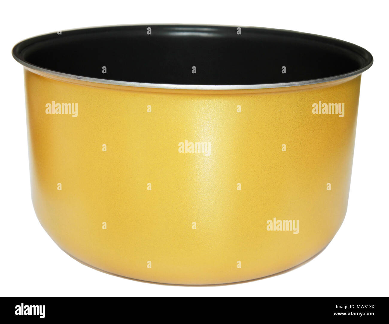 Inner pot of electric rice cooker Stock Photo Alamy
