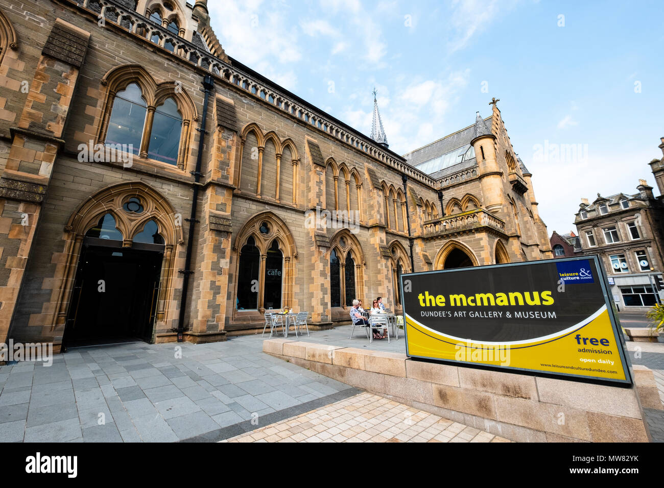 View of the McManus art gallery and museum in Dundee, Tayside, Scotland
