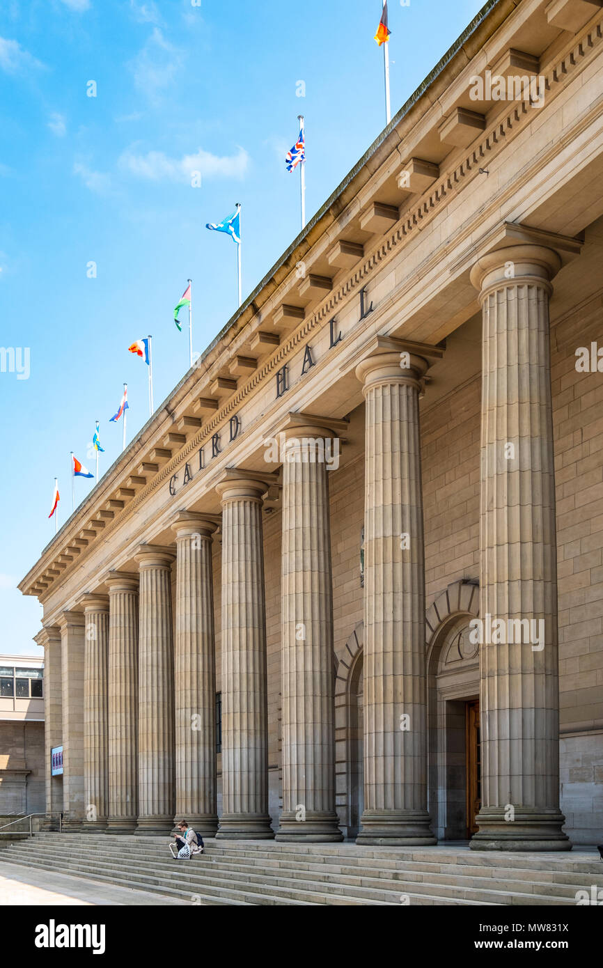 View of the Caird Hall in City Square, Dundee, Scotland, UK Stock Photo