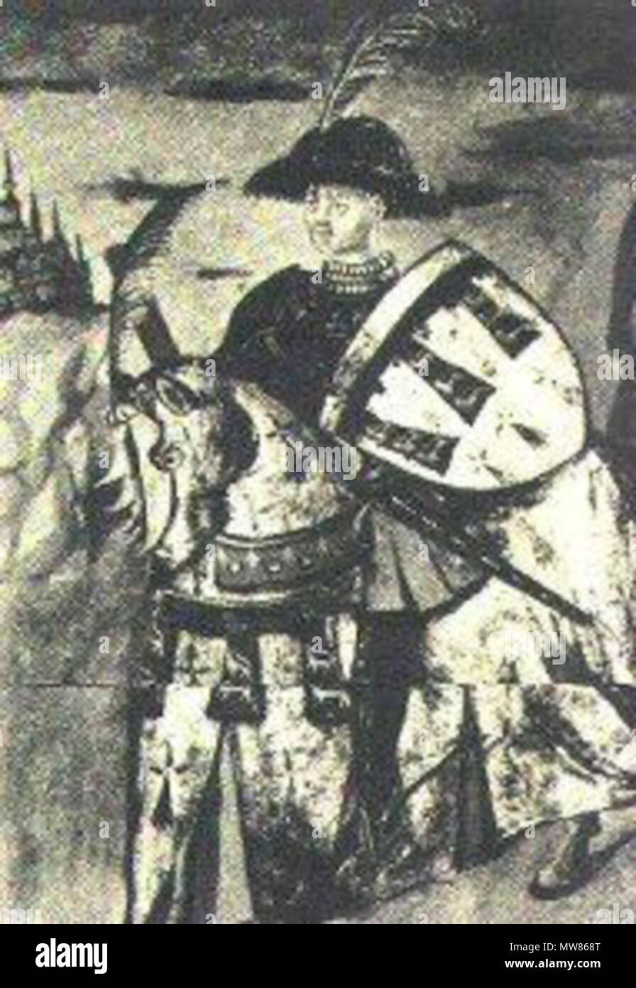 Portrait of Arthur III, Duke of Brittany . 15th century. Unknown 58 Arthur  de Richemond Stock Photo - Alamy