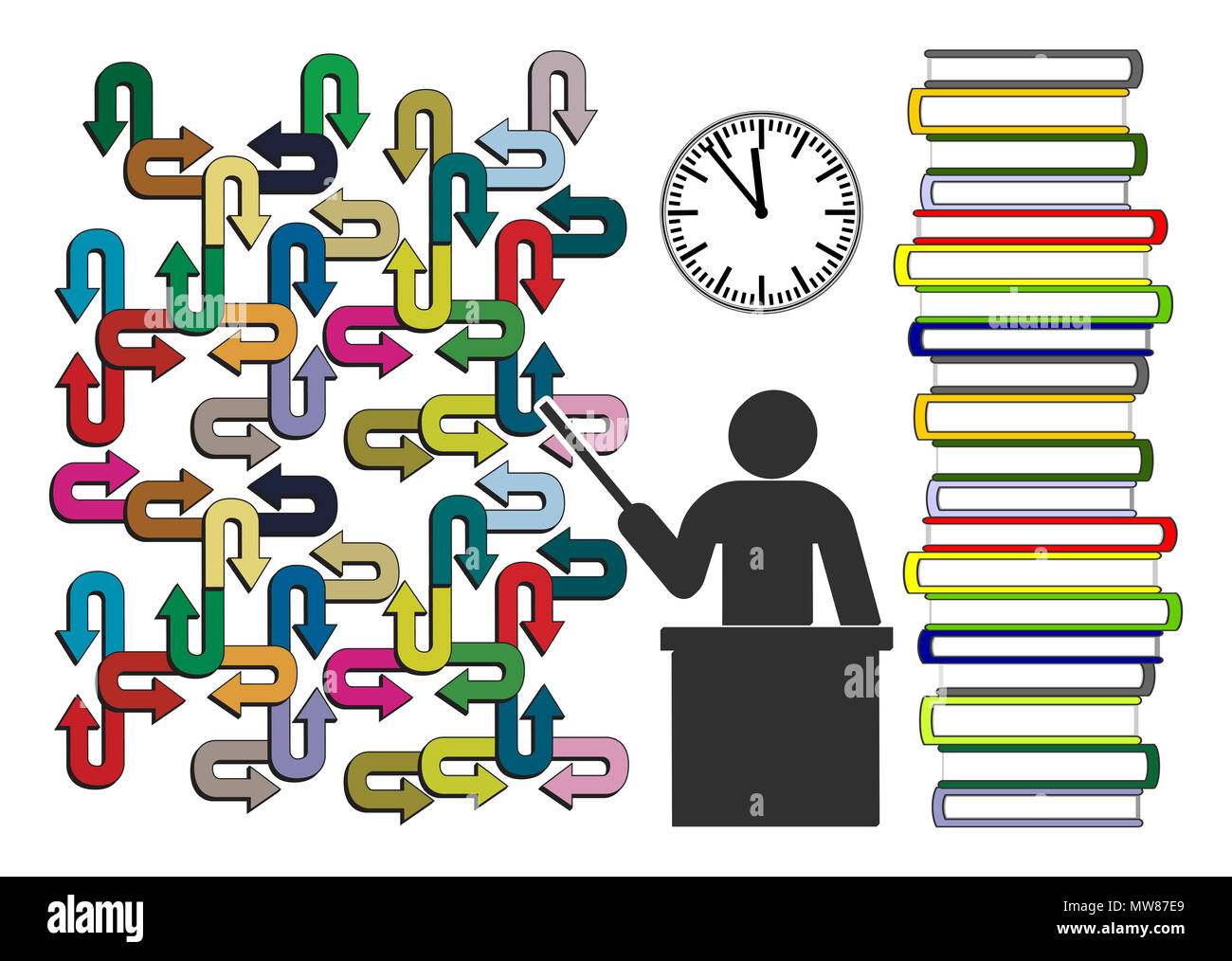 Students Under Ressure Attending school Cut Out Stock Images & Pictures - Alamy
