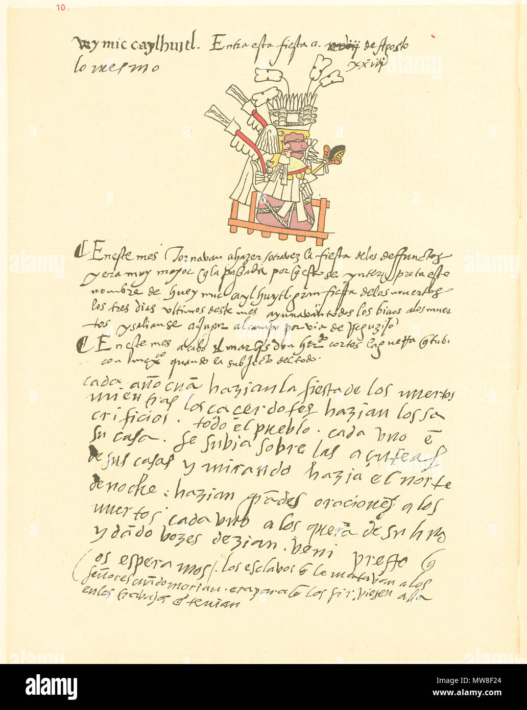 English: Codex Telleriano-Remensis, Folio 2v (Loubat edition, 1901